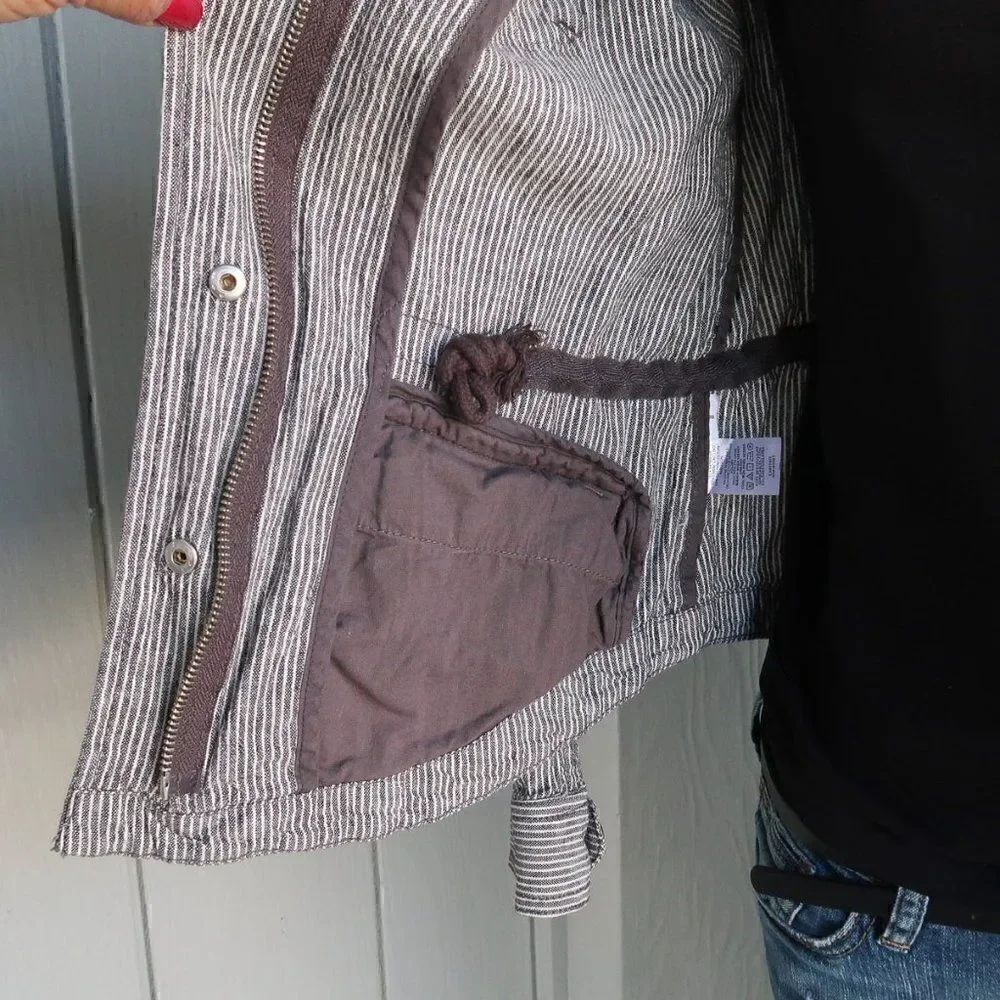 LOFT Denim Pin Stripe Conductor Jacket - Picture 8 of 12